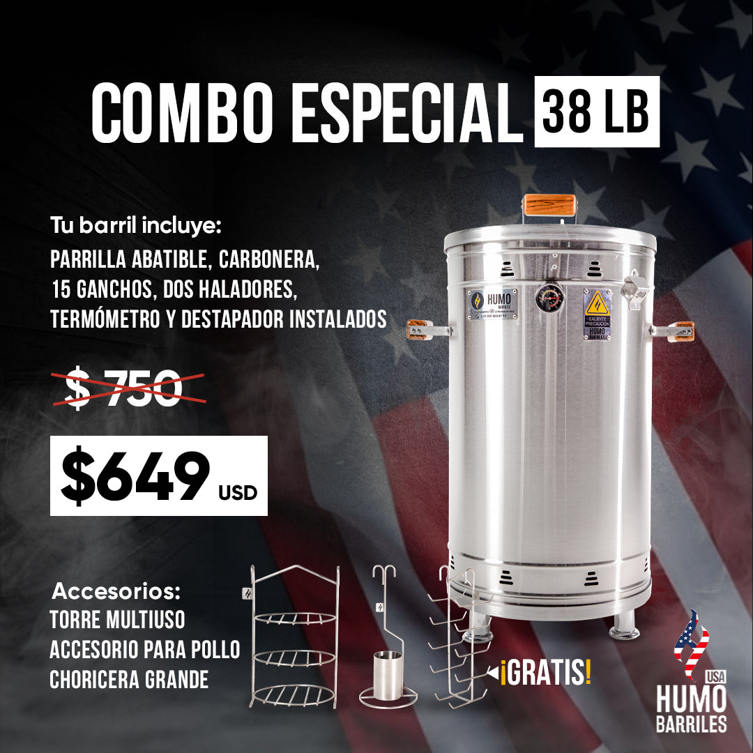 COMBO ESPECIAL BARRIL 38 LIBRAS