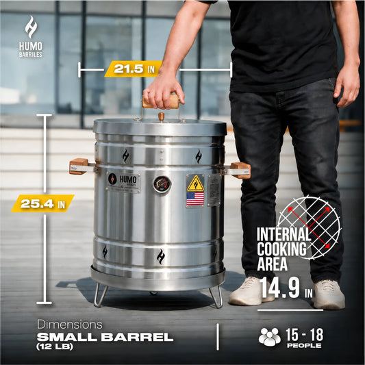 12 lb Charcoal Barrel Grill & Roaster