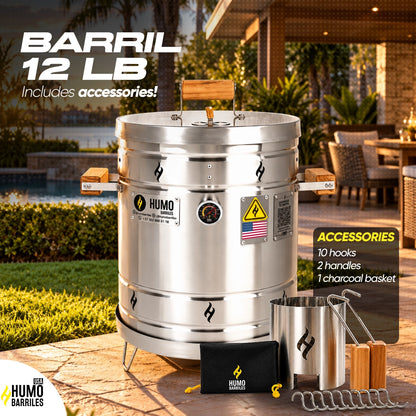 12 lb Charcoal Barrel Grill & Roaster
