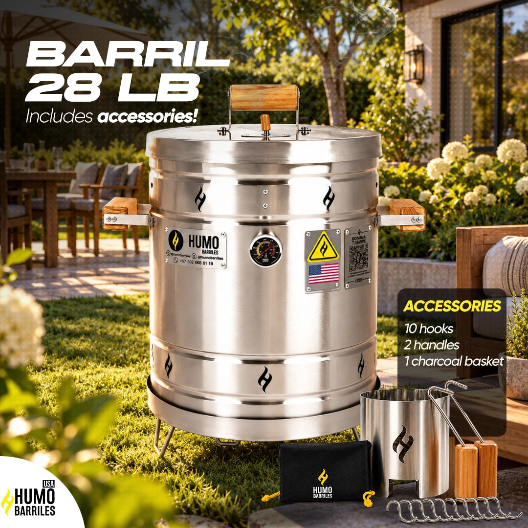 28 lb Charcoal Barrel Grill & Roaster