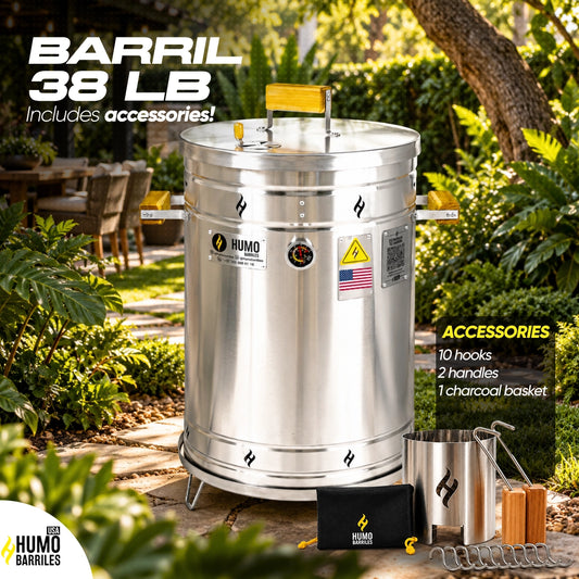 38 lb Charcoal Barrel Grill & Roaster